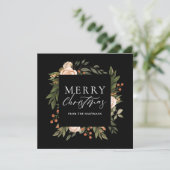 テラコッタエレガントフローラボホクリスマス シーズンカード (スタンド正面)