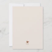 テラコッタエレガントフローラボホ秋の結婚式 招待状 (裏面)