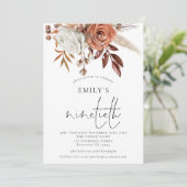 テラコッタエレガントフローラ九十バースデーパーティー 招待状 (スタンド正面)