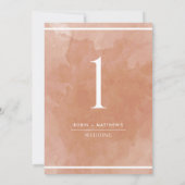 テラコッタエレガントラストウォーターカラーテーブル番号 (裏面)