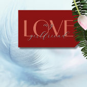 テラコッタエレガントラブレッドベルベットバレンタイン ギフトタグ