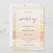 テラコッタエレガントワイルドフラワーウォータカラーアート 招待状 (正面)