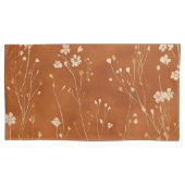 テラコッタエレガントワイルドフラワー 枕カバー (正面左)