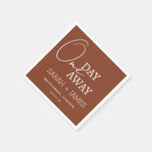 テラコッタエレガントワンデイリハ遠くにーサルディナー スタンダードカクテルナプキン (角)