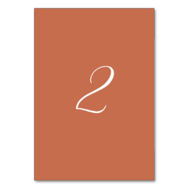 テラコッタエレガント台本の書結婚道の テーブルナンバー