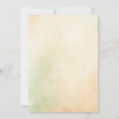 テラコッタエレガント花バプテスマ 招待状 (裏面)