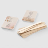 テラコッタエレガント赤面ウォーターカラーアート ハンドファン (組立なし)