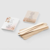 テラコッタエレガント赤面ウォーターカラーアート ハンドファン (組立なし)