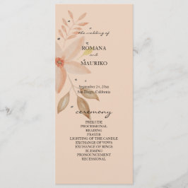 テラコッタエレガント赤面水彩花 プログラム