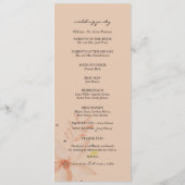 テラコッタエレガント赤面水彩花 プログラム (裏面)