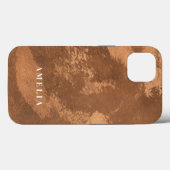 テラコッタエレガント銅焦げオレンジ Case-Mate iPhoneケース (裏面 (横))