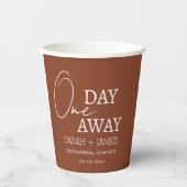 テラコッタエレガント1日リハーサル遠くにディナー 紙コップ (正面)