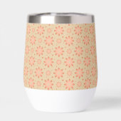 テラコッタオレンジと砂ベージュ繊細なデイジー (背面)