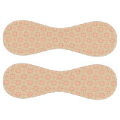 テラコッタオレンジと砂ベージュ繊細なデイジー ソフトボール (パネル)