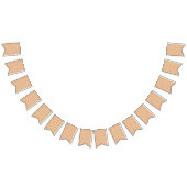 テラコッタオレンジと砂ベージュ繊細なデイジー バンティングフラッグ (全)