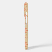 テラコッタオレンジと砂ベージュ繊細なデイジー Case-Mate iPhoneケース (裏面 / 左)