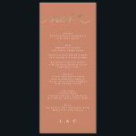 テラコッタオレンジボエレガントホ金ゴールド結婚ズ メニュー<br><div class="desc">コレクションの一部実在</div>