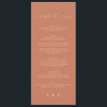 テラコッタオレンジボエレガントホ金ゴールド結婚ズ メニュー<br><div class="desc">コレクションの一部実在</div>