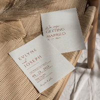 テラコッタオレンジミニマリストボホラスト結婚ズ