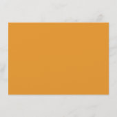 テラコッタオレンジ結婚のエンクロージャカード エンクロージャーカード (裏面)