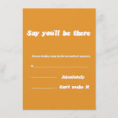 テラコッタオレンジ結婚のエンクロージャカード エンクロージャーカード (正面)