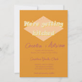 テラコッタオレンジ結婚式招待状 招待状 (正面)