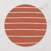 テラコッタオレンジ金ゴールドユーカリ結婚ルズ メニュー (裏面)