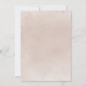 テラコッタオータムフローラボホ秋ブライダルルンチョン 招待状 (裏面)