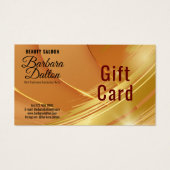 テラコッタオーチャーベージュ金ゴールドギフト券 (正面)