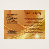 テラコッタオーチャーベージュ金ゴールドギフト券 (正面)