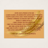 テラコッタオーチャーベージュ金ゴールドギフト券 (裏面)