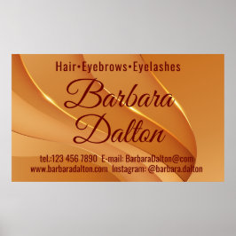 テラコッタオーチャーベージュ金ゴールドポスター ポスター