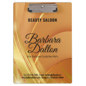 テラコッタオーチャーベージュ金ゴールド クリップボード (正面)