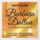 テラコッタオーチャーベージュ金ゴールド。ビジネスアクセサリ ウィンドウサイン (シート)