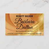 テラコッタオーチャーベージュ金ゴールド。ビジネスアクセサリ 割引カード (裏面)