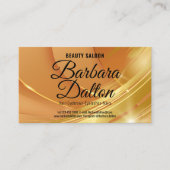 テラコッタオーチャーベージュ金ゴールド。ビジネスアクセサリ 名刺 (正面)