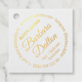 テラコッタオーチャーベージュ金ゴールド フェイバータグ