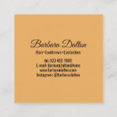 テラコッタオーチャーベージュ金ゴールド 予約カード (裏面)