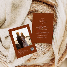 テラコッタオールインワンフォト結婚式招待状
