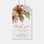 テラコッタカスタマイズ花ありがとう ギフトタグ (正面)