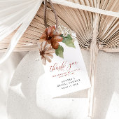 テラコッタカスタマイズ花ありがとう ギフトタグ