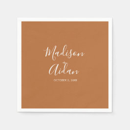 テラコッタカスタムウェディングカクテル スタンダードカクテルナプキン