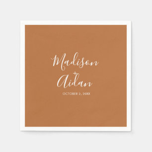 テラコッタカスタムウェディングカクテル スタンダードカクテルナプキン