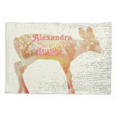 テラコッタカスタムガールルームファウンディアウッドグレイン 枕カバー (裏面)