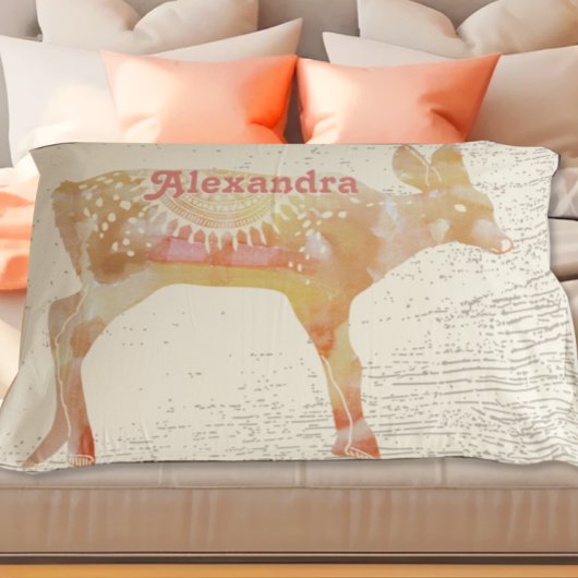 テラコッタカスタムガールルームファウンディアウッドグレイン 枕カバー