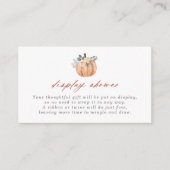 テラコッタカボチャとバラディスプレイシャワー エンクロージャーカード (正面)