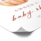 テラコッタカボチャとバラベビーシャワーへようこそ ポスター (角)