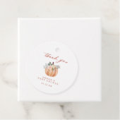 テラコッタカボチャ赤ちゃんシャワーありがとう フェイバータグ (インサイチュ)