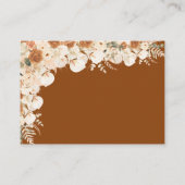テラコッタカラリリ結婚ス | ボホウォーターの色 プレイスカード (裏面)