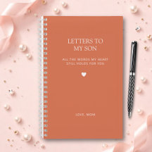 テラコッタカラーのLetters to My Son グリーフジャーナル